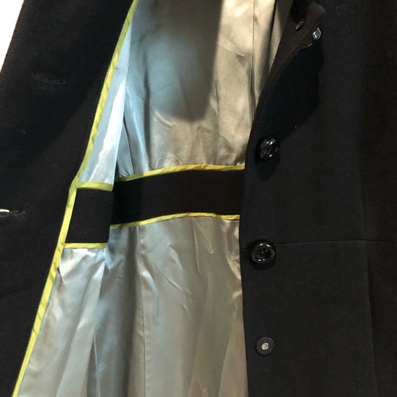 J. Crew wool long jacket, black, great condition - Picture 5 of 8